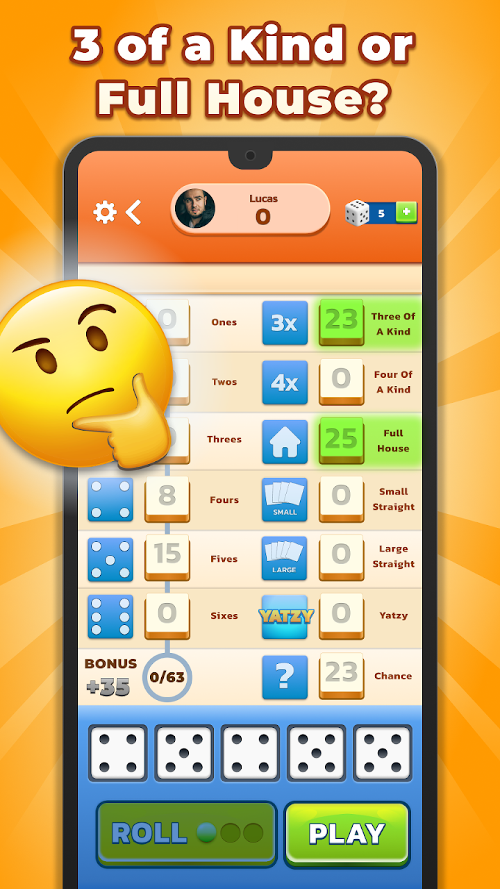 Yatzy - Fun Classic Dice Game screenshot